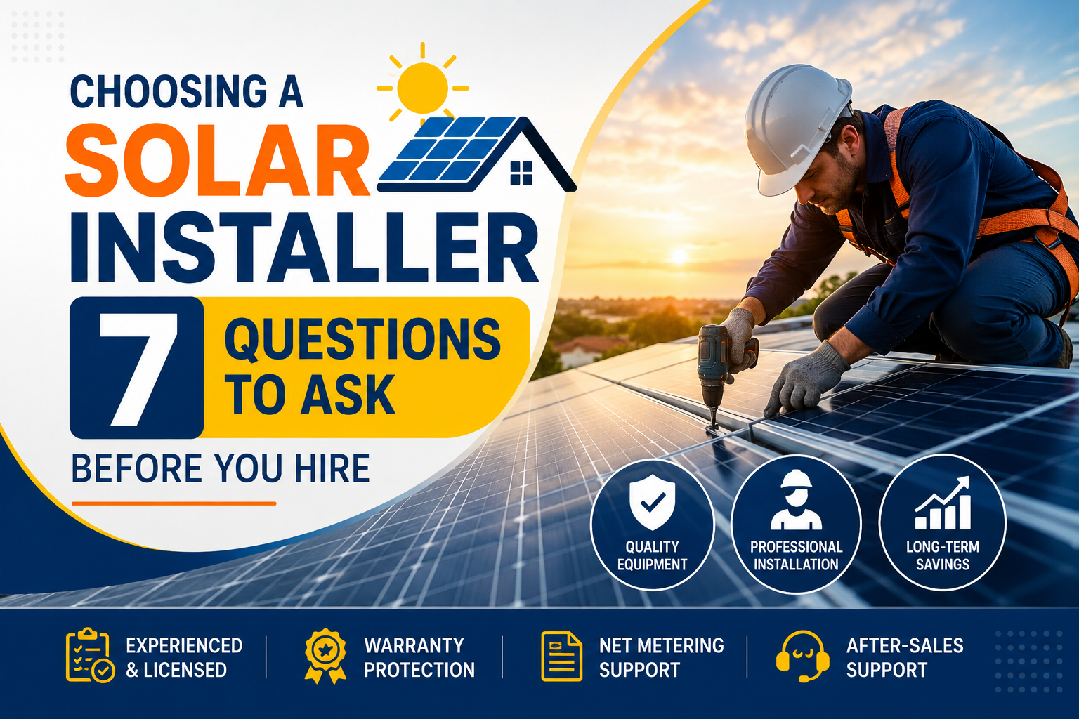 Choosing a solar installer: 7 questions to ask